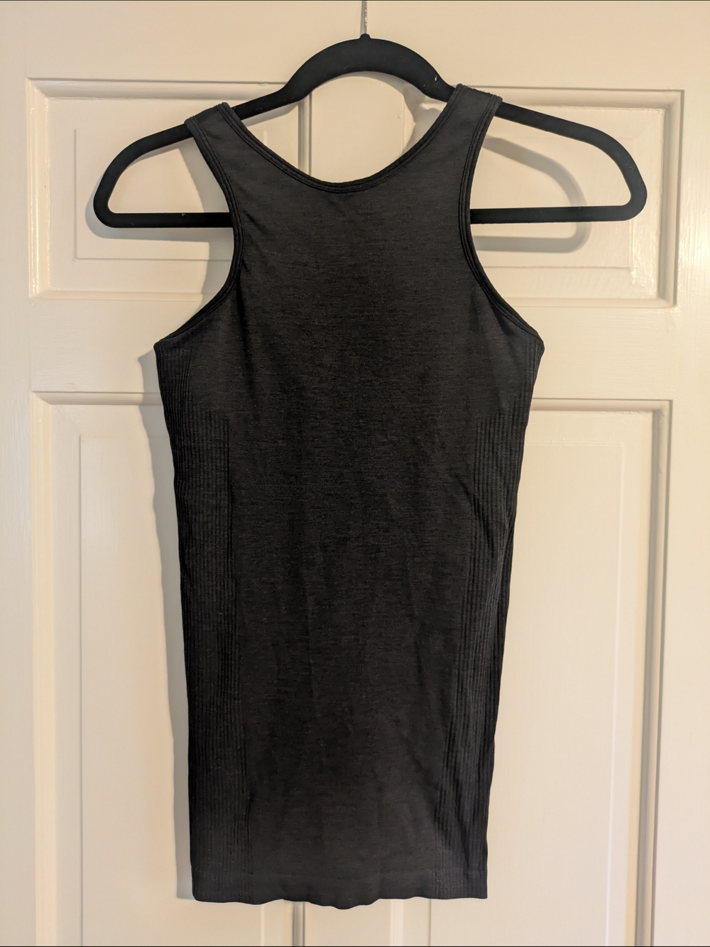 lululemon athletica Black Ribbed Racerback Tank Top